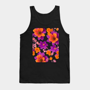 Vibrant Summer Flowers Tank Top